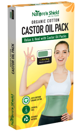 Natures Shield Organic Cotton Castor Oil Pack Waist Wrap