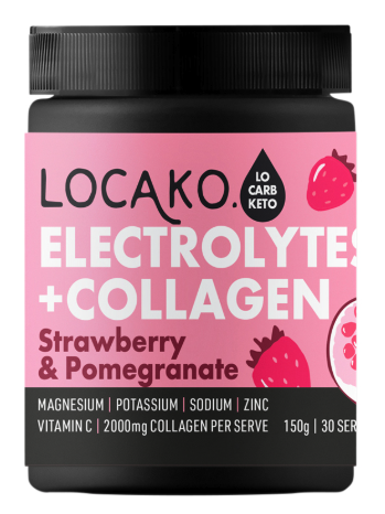 Locako Electrolytes + Collagen Strawberry & Pomegranate