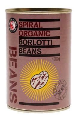 Spiral Foods Organic Borlotti Beans Spiral Foods Organic Borlotti Beans