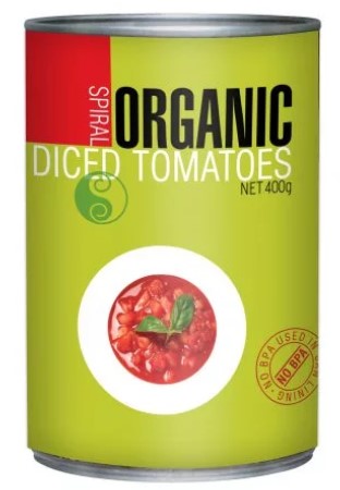 Spiral Foods Organic Diced Tomatoes