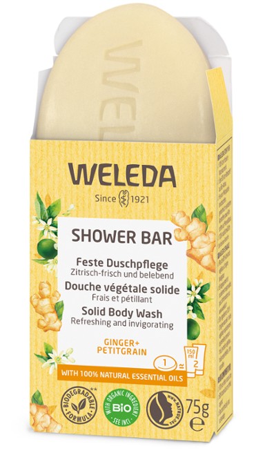 Weleda Shower Bar Ginger + Petitgrain Weleda Shower Bar Ginger + Petitgrain