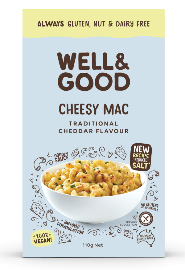 Well & Good Cheesy Mac Traditional Cheddar Flavour