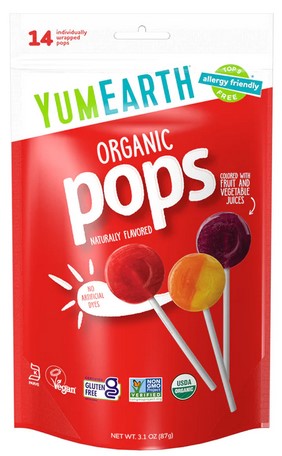 Yum Earth Organic Gluten Free Lollipops Favourites