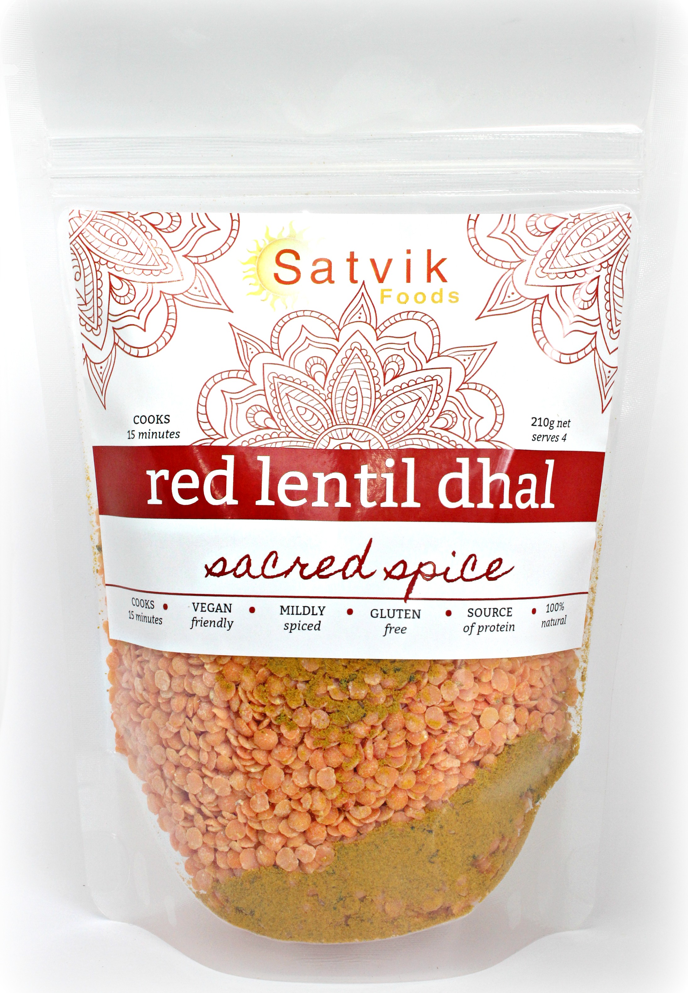 Satvik Foods Red Lentil Dhal Sacred Spice