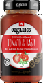 Ozganics Certified Organic Tomato & Basil Pasta Sauce