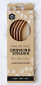 Ever Eco Stainless Steel Drinking Straws Bent Rose Gold Edition