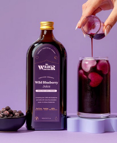 Mt. Wilder Berries Wild Blueberry Juice