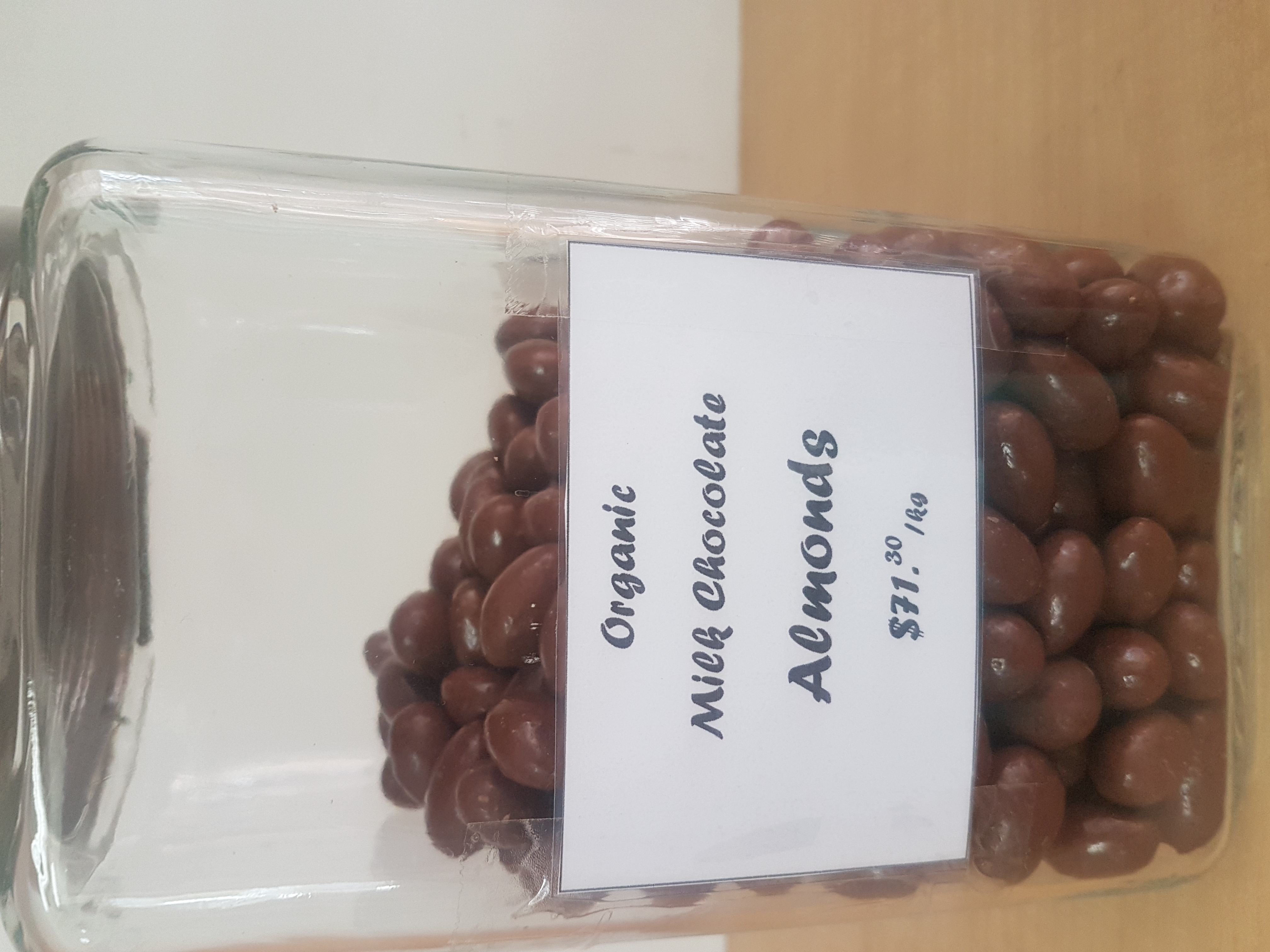 Vive Bulk Organic Times Milk Chocolate Almonds