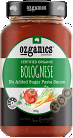 Ozganics Certified Organic Bolognese Pasta Sauce
