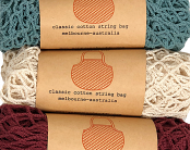 Apple Green Duck Classic Cotton String Bag