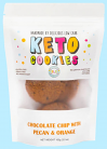 Delicious Low Carb Keto Cookies Chocolate Chip with Pecan & Orange