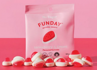 Funday Natural Sweets Strawberry & Cream Flavoured Gummies