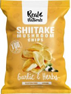 Real Naturals Shiitake Mushroom Chips Garlic & Herb